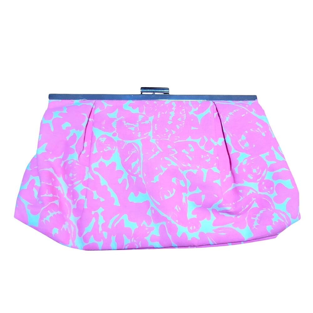 Lilly Pulitzer Palmella Printed Clutch Cosmo Pink